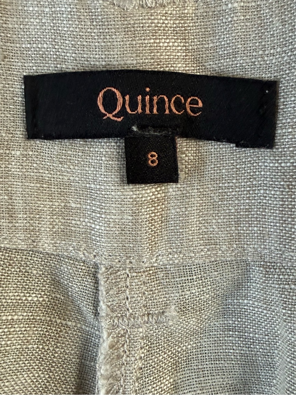 Quince 100% European Linen Patch Pocket Wide Leg Pant - Picture 6 of 8